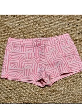 Women’s Pink J Crew Geometric Patterned Shorts - Sz 12